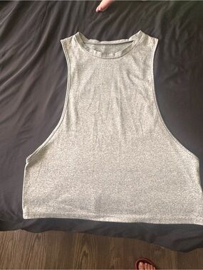 Light Grey Women's Muscle Tank Top - Sleeveless Active Tee